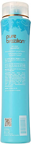 Pure Brazilian - Anti Frizz Daily Shampoo With Pump- Salt-Free, Color Safe, With Keratin, Argan Oil, and Acai (13.5 Ounces)