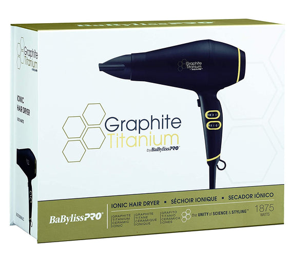 BabylissPro Graphite Titanium Ionic Hair Dryer BGT6395UC